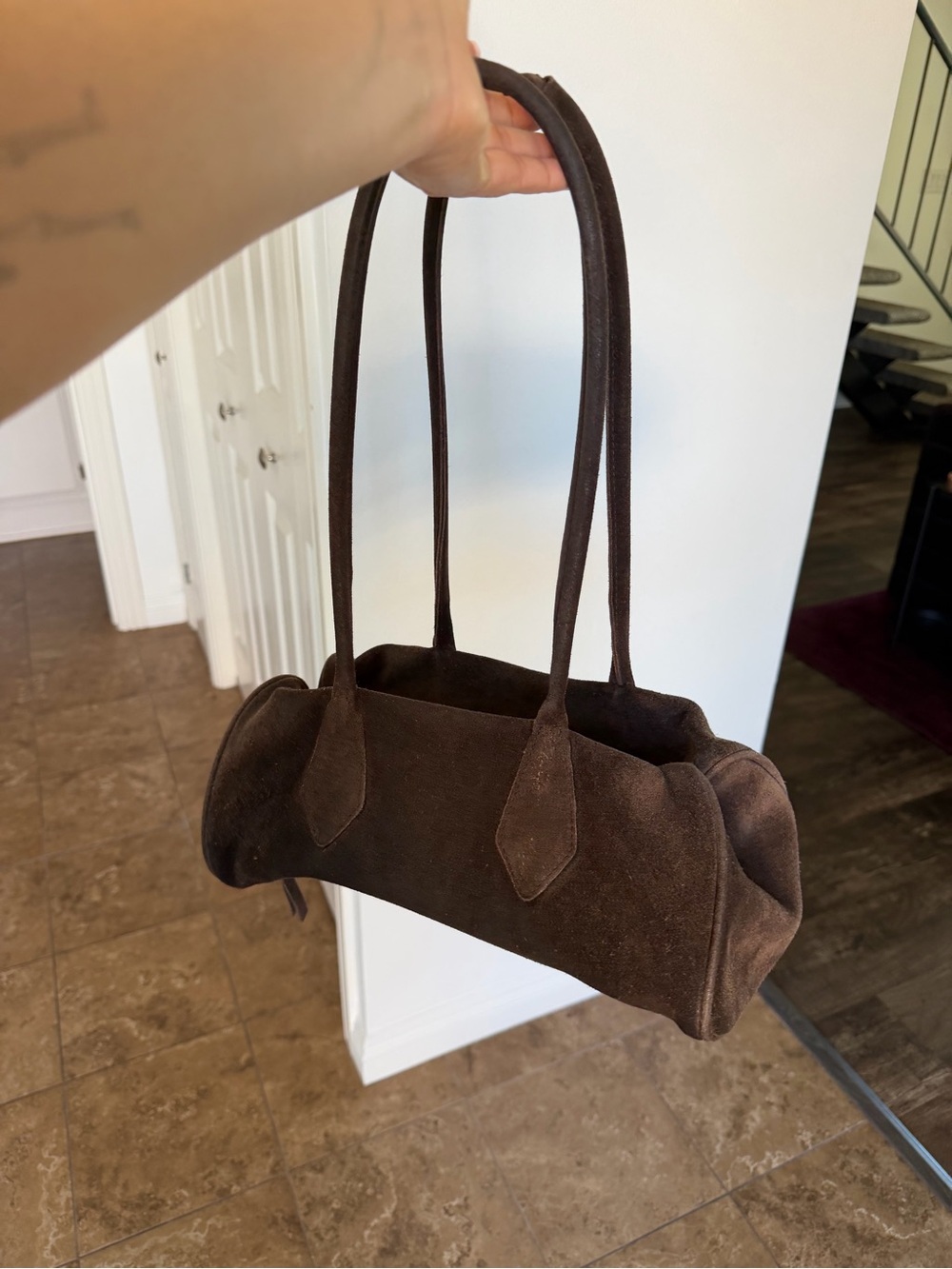 Free People Sierra Shoulder Bag in Chocolate - Picture 4 of 6